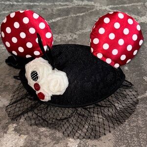 Disney Black and Red Polka Dot Minnie Ears Hat